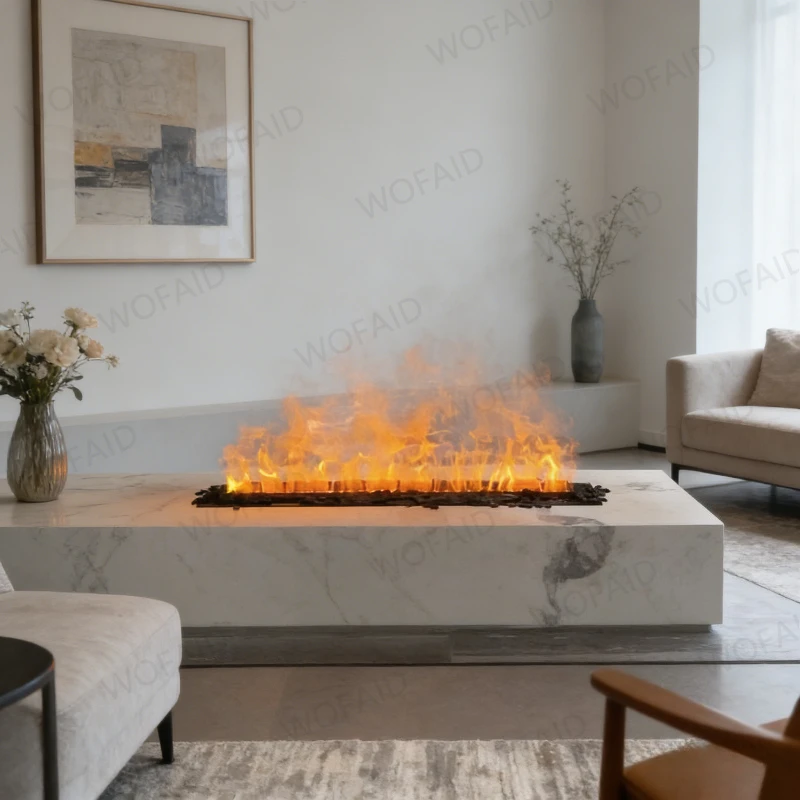 

Home Decor Electric Steam Fireplace Without Heat Function Realistic Био Камин 3D Flame Effect Gold Mist Fireplace 3d Flame