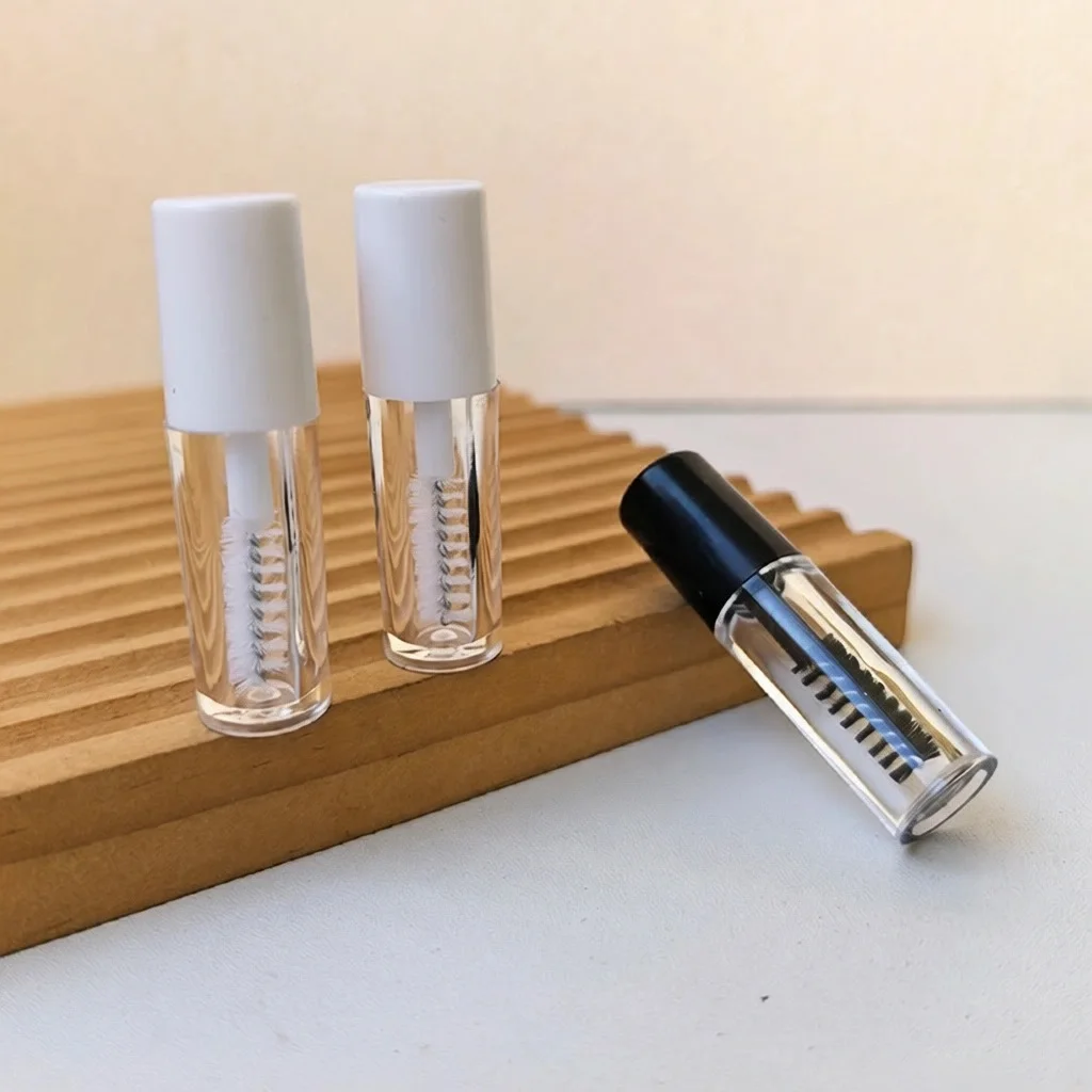 1ml Mini-Mascara-Tuben Transparente Leere Wimpernwachstumsserum-Spenderflasche Kosmetik-Verpackungsbehälter – Detail 2