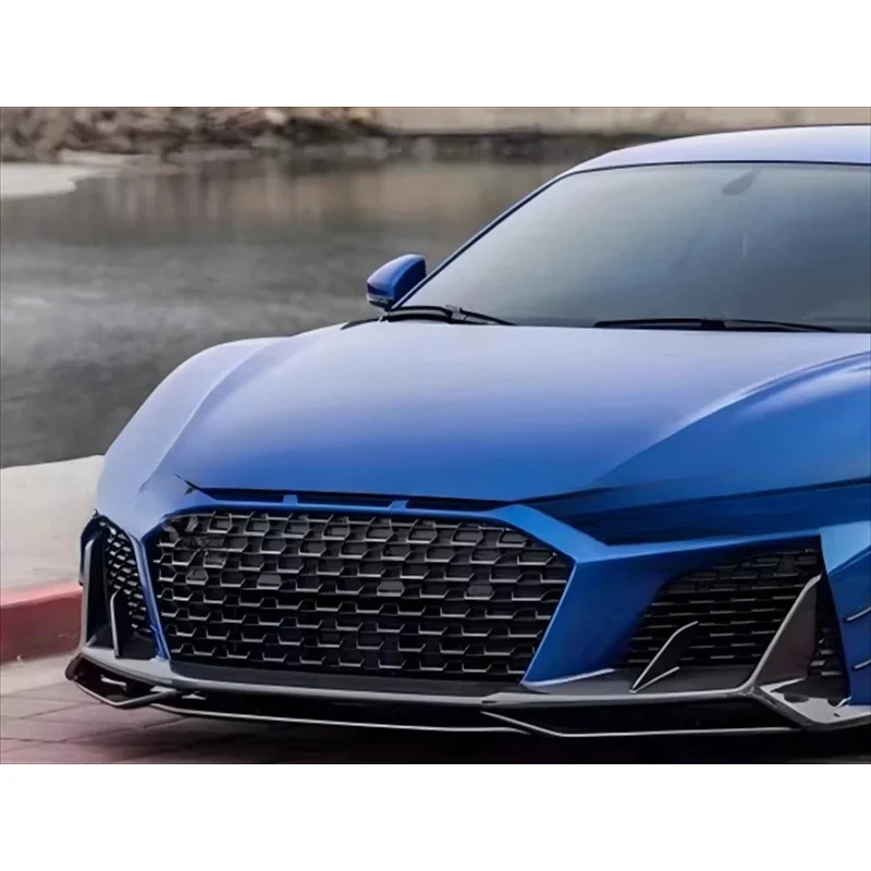 

For R8 2019-2023 High Quality Real Dry Carbon Fiber Front Lip