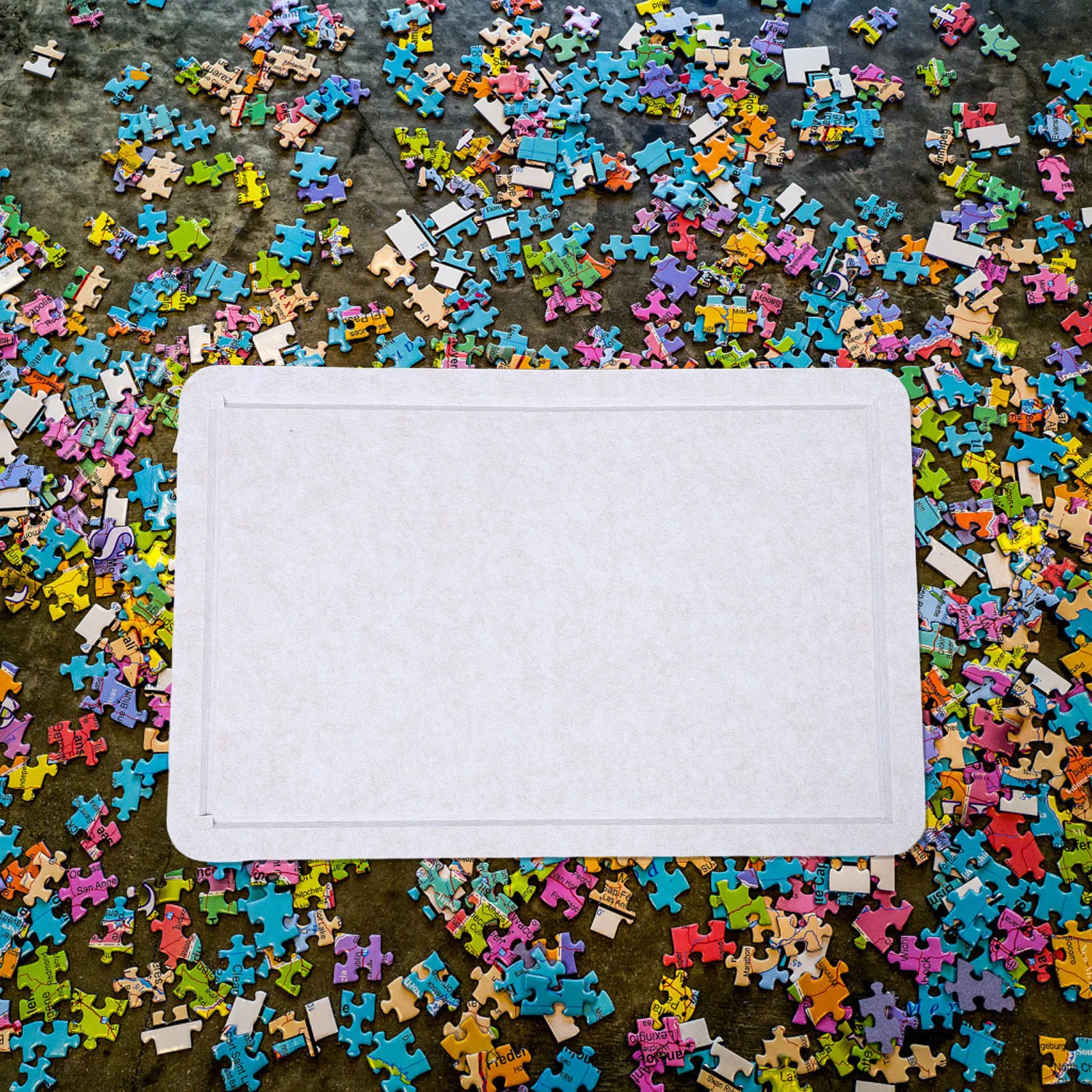 

1pcs Foldable Felt Board 40X60Cm Nonskid Jigsaw Mat Portable Storage Pad For Floor Tabletop Puzzle Play Mat Puzzle Accessories