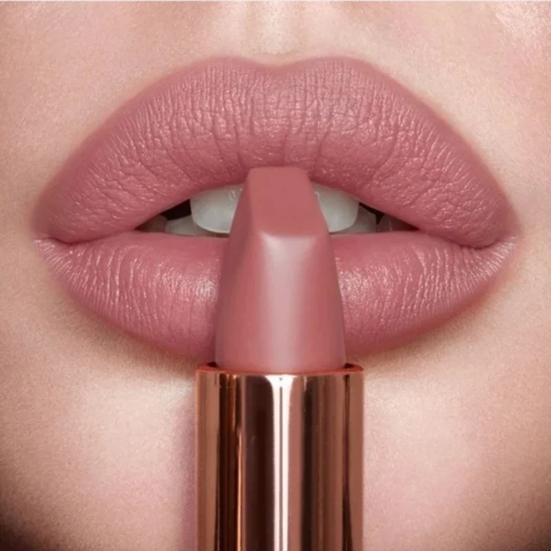 6 Colors Matte Waterproof Velvet Nude Lipstick Red Brown Pigments Makeup Long Lasting Sexy Lipstick Non-Stick Lip Tint Makeup