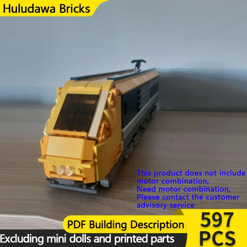 

Модель городской автомобиль MOC, строительные кирпичи, железная дорога, высокоскоростной пассажирский поезд, технология, детские праздничные подарки, сборные игрушки, костюм