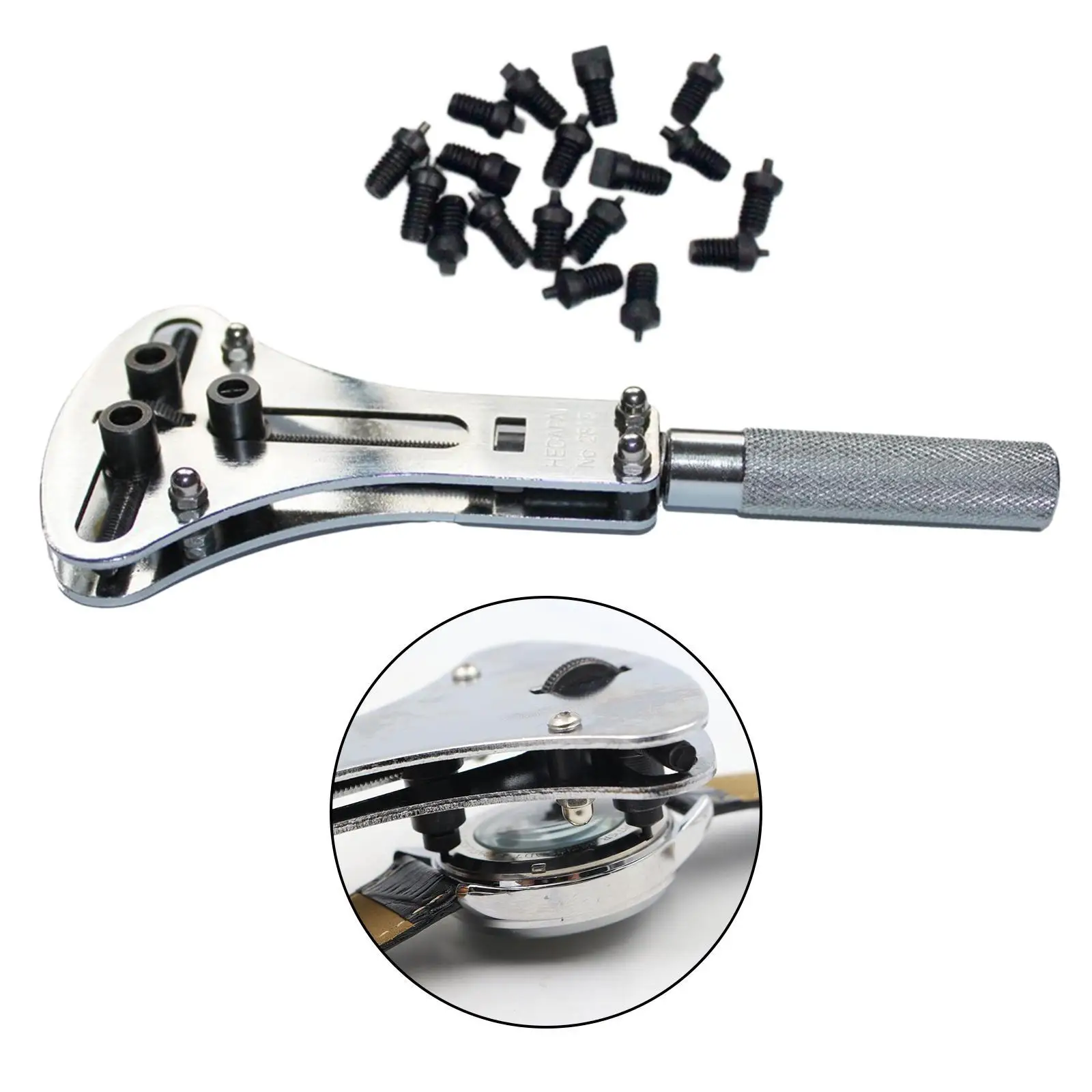 Professional Watch Back Remover 3-jaw Screw Back Opener Change Battery