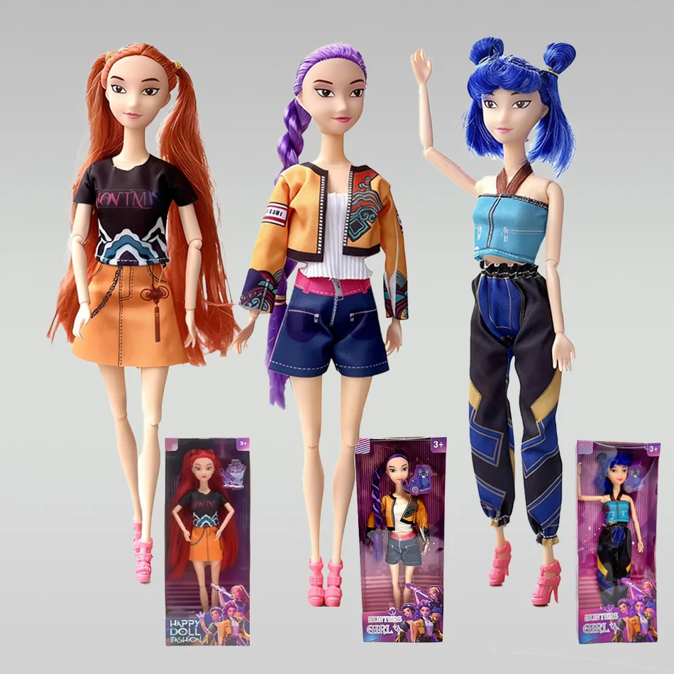 ฟิกเกอร์แอคชั่น Kpop Demon Hunters ปี 2026 - ตุ๊กตาไวนิลขนาดเล็กพร้อมข้อต่อขยับได้ ของตกแต่งโต๊ะทำงาน เหมาะสำหรับตกแต่งและเป็นของขวัญ