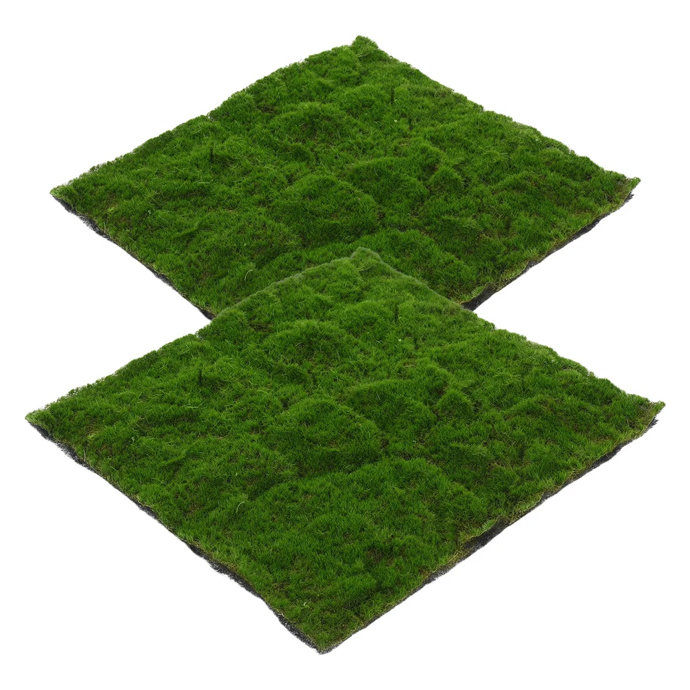 

2Pcs Artificial Moss Pad for Garden Low Maintenance Plastic Grass Mat Ideal for Patio Weddings Exhibitions Decor