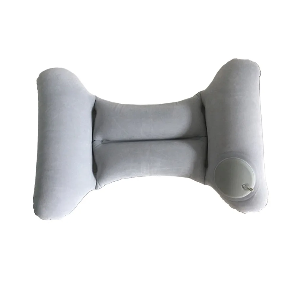 Press Type Inflatable Waist Pillow Portable H Shape Lumbar Cushion Quick self Inflation Waist Protection Waist Support Pad