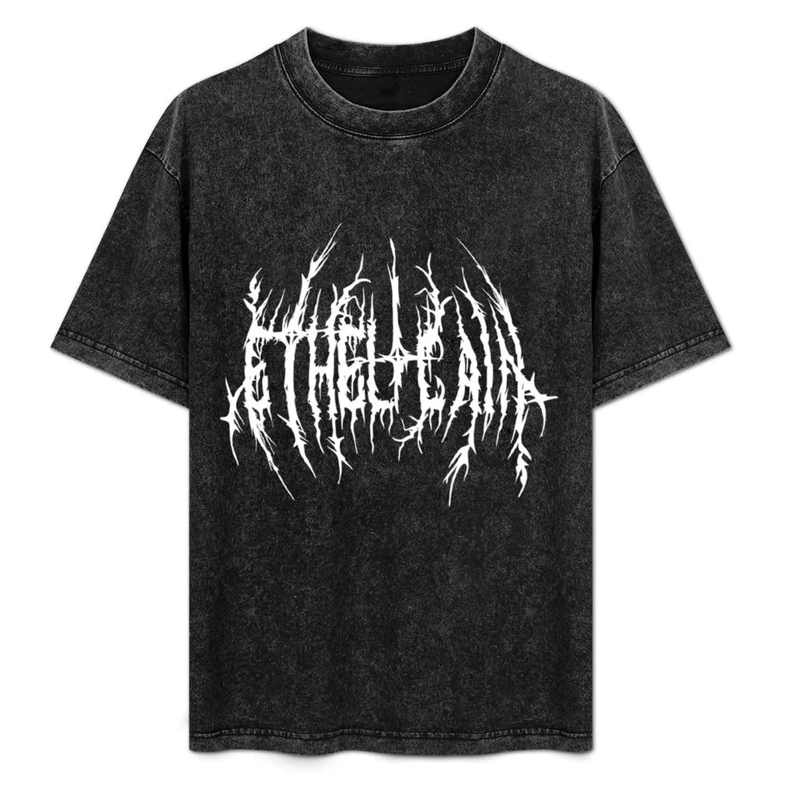 Ethel Cain black metal logo T-Shirt designer shirts anime mens clothes