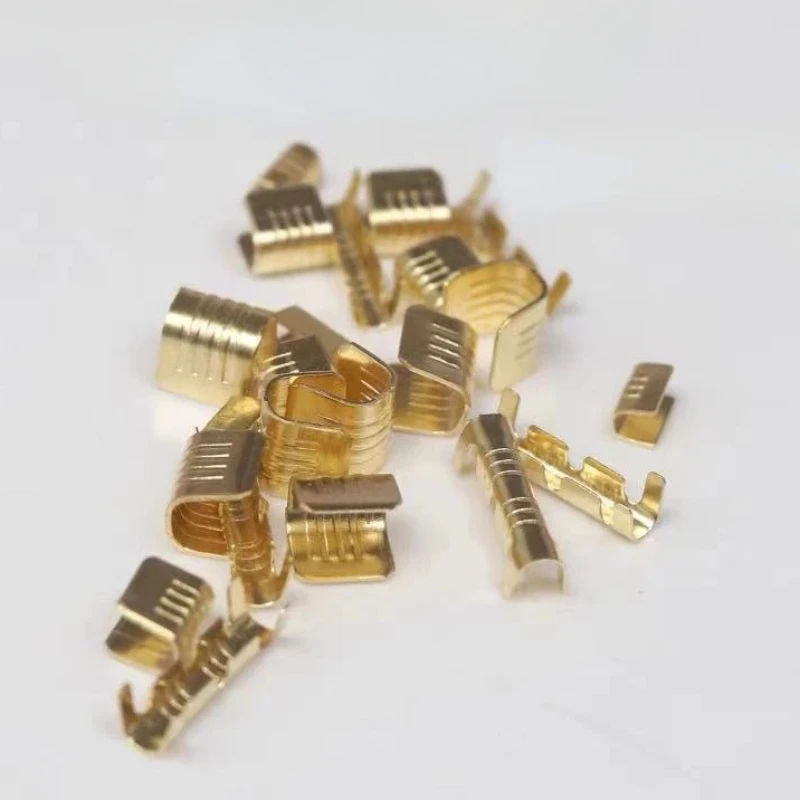 400PCS DJ454 0.5-6.0mm² U-Shaped Copper Wire Crimps Terminal Cold Pressing Connectors Cable Lug For Wire Tab Terminal