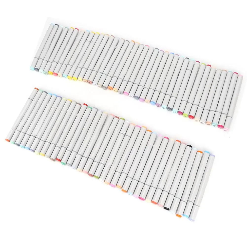 72 Colors Alcohol Double Head Art Marker Pen Industrial Design Drawing Tool Set