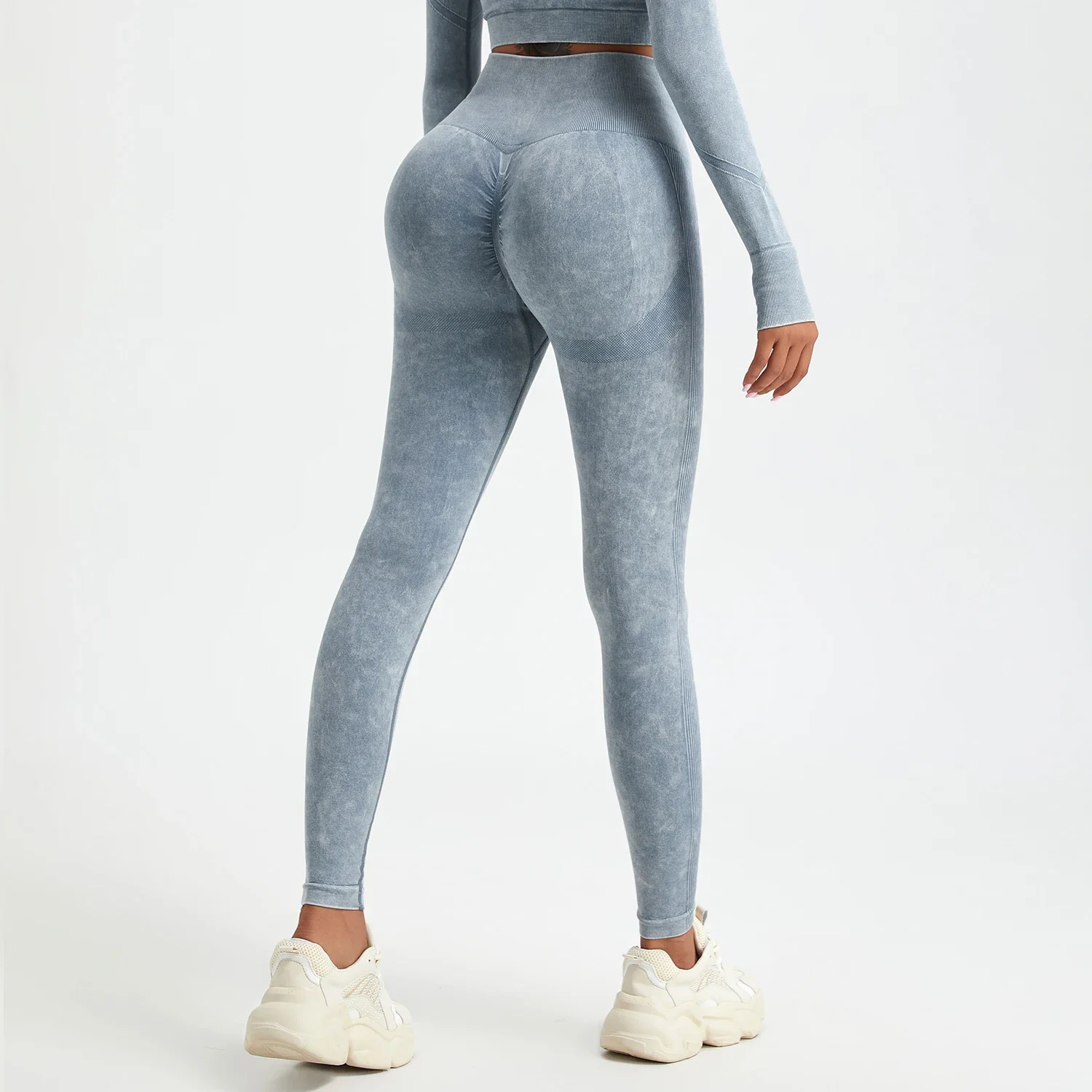 Wash Sexy Push Up Gym Leggings Women High Waist Seamless Skinny Sporty Leggings Women Casual Autumn