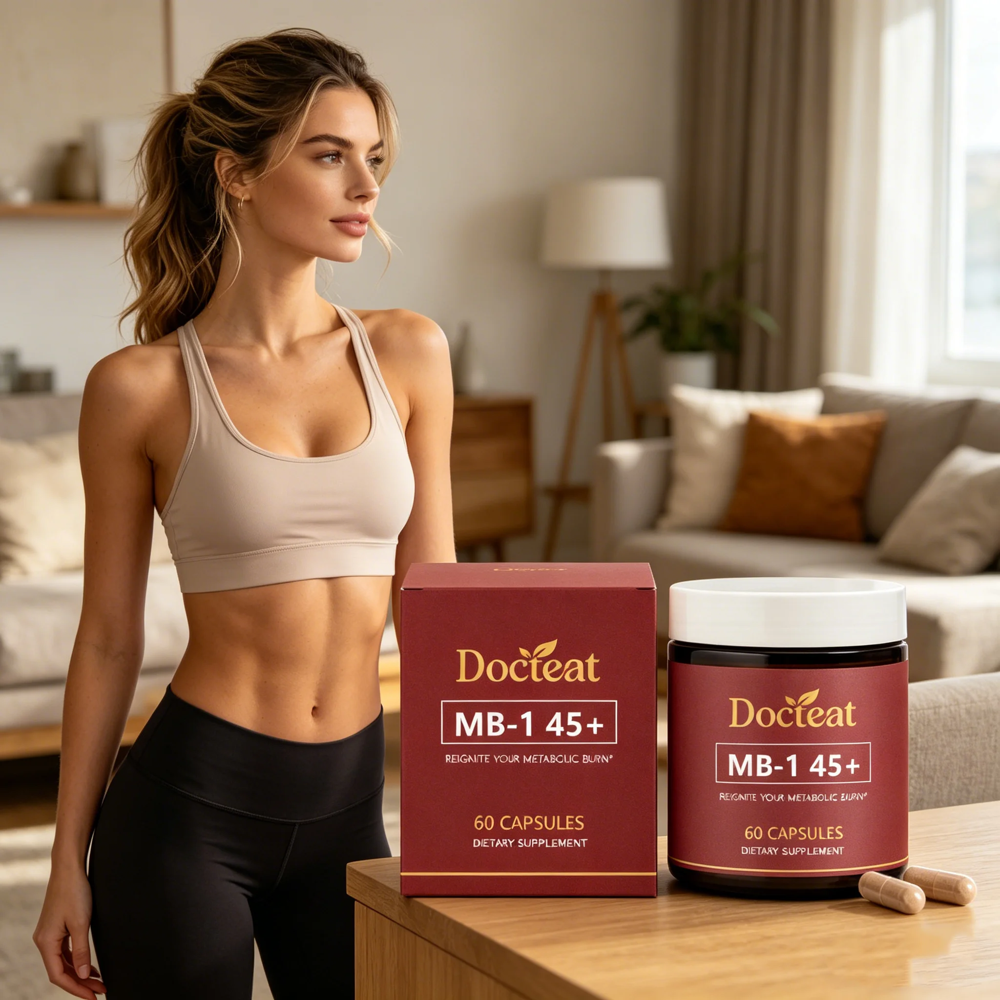 DOCTEAT Women's Slimming Capsules Detox Appetite Suppressant Burn Fat Promote Intestinal Digestion Women's Health Capsules