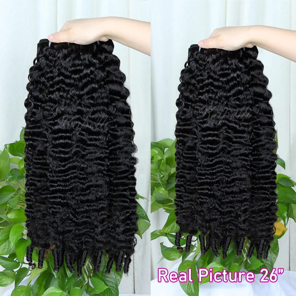 Burmese Curly Human Hair Bundles 100% Raw Human Hair Ocean Spiral Curly Hair Bundles Virgin Weave Human Hair Extensions Natural