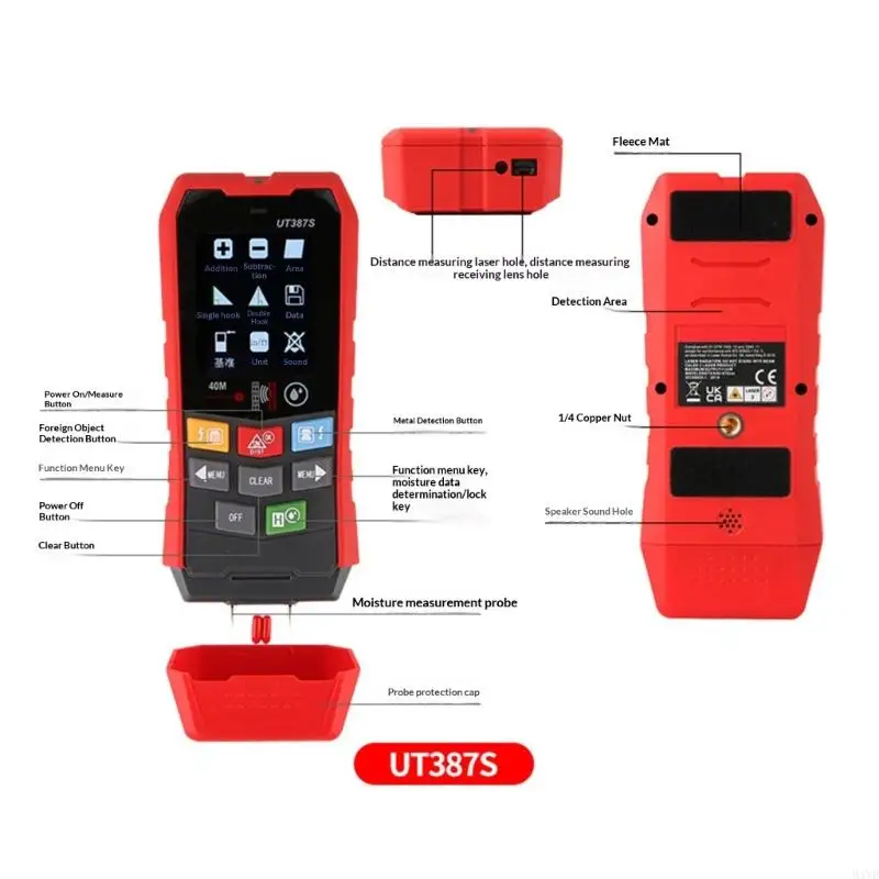 Digital Wall Reader Features High Accuracy Measurement & Easy To Read Display Suitable for Electric Cables Metal & M4YD