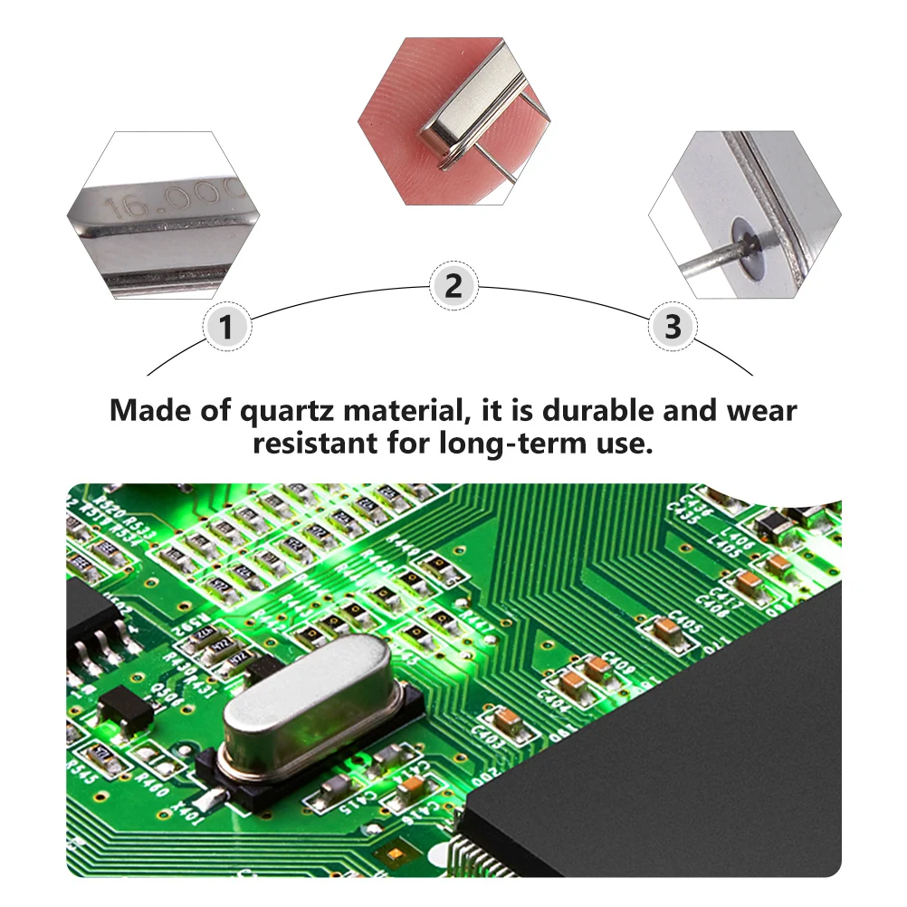 

100 Pcs Passive Crystal Oscillator Quartz Resonator Accessories Part Ceramics Small Tolerance Resonators