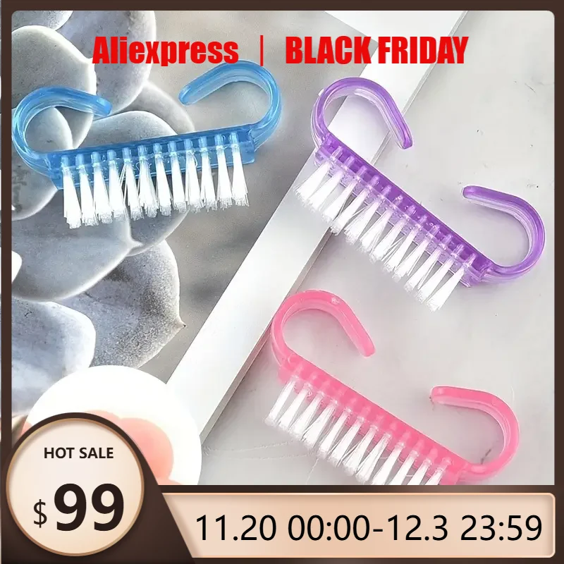 

Ergonomic Nail Cleaning Brush Set - Deep Modification of Nails and Toenails - Salon-Quality Manicure Pedicure Tool Gap Cleaning