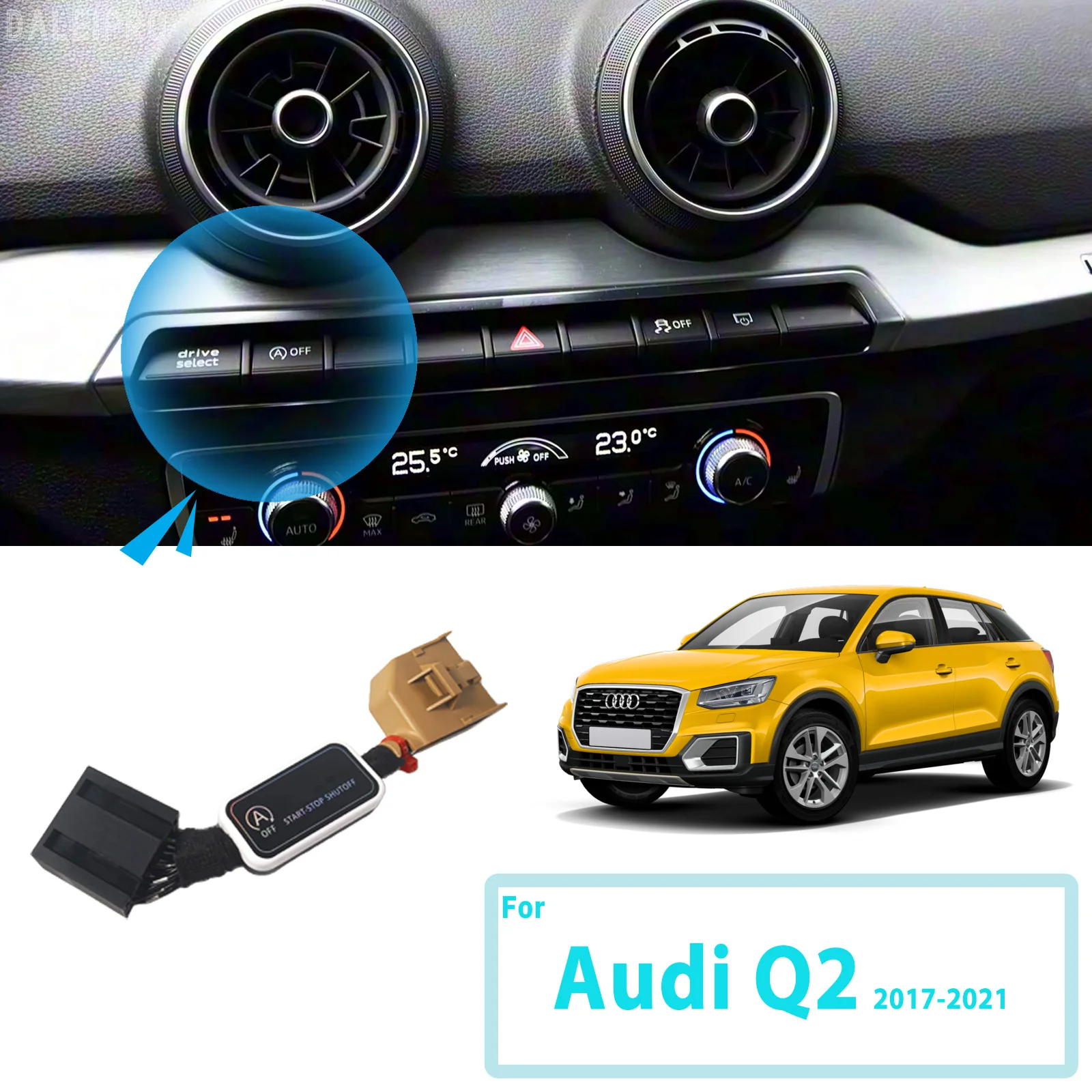 For Audi Q2 2017 2018 2019 2020 2021 Automatic Stop Start Engine System Disable Smart Shut Down Car Auto Start Stop Eliminator