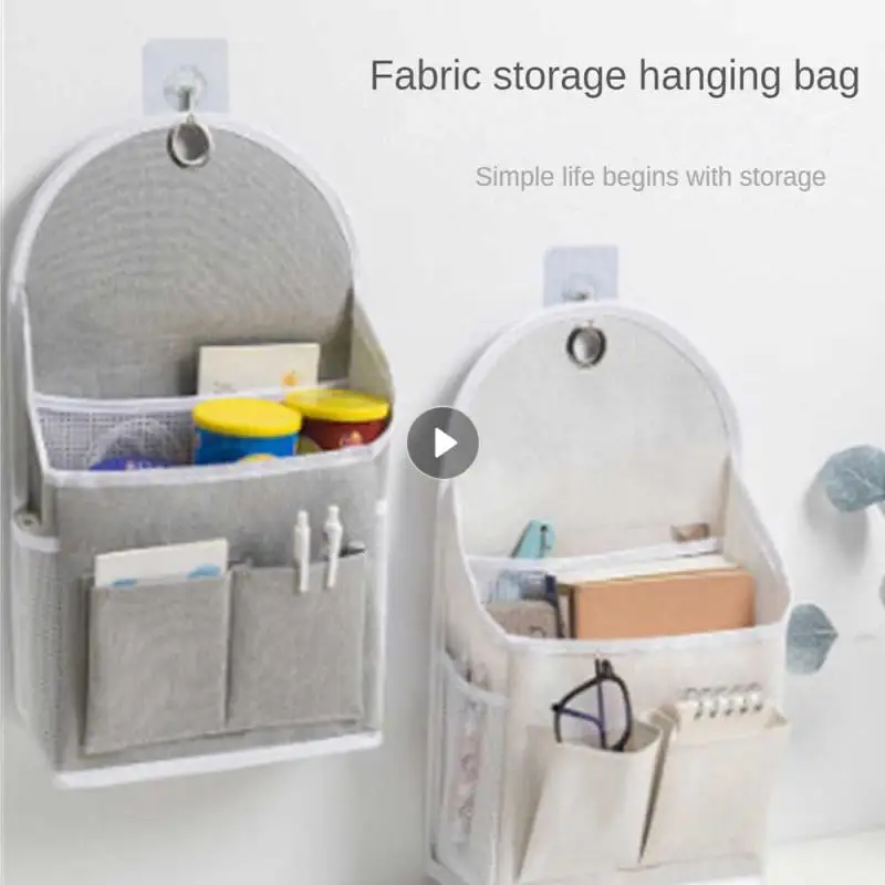 Storage Bag Cotton Linen Convenient Water Proof Coating Not Easy To Go Offline Decorate Storage Simple Moisture-proof Household