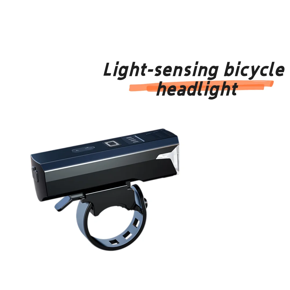 Q01 Smart Light Sensor Bicycle Front Light USB Rechargeable Waterproof Intelligent LED Bike Headlight for MTB Road Bike OEM