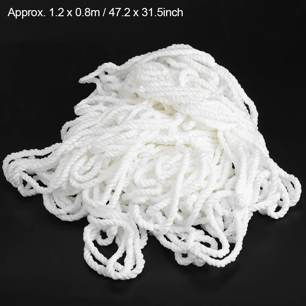 1.2x0.8m ฟุตบอลฟุตบอลเป้าหมายสุทธิเส้นใยโพรพิลีนกีฬาการแข่งขันเครื่องมือการฝึกอบรม