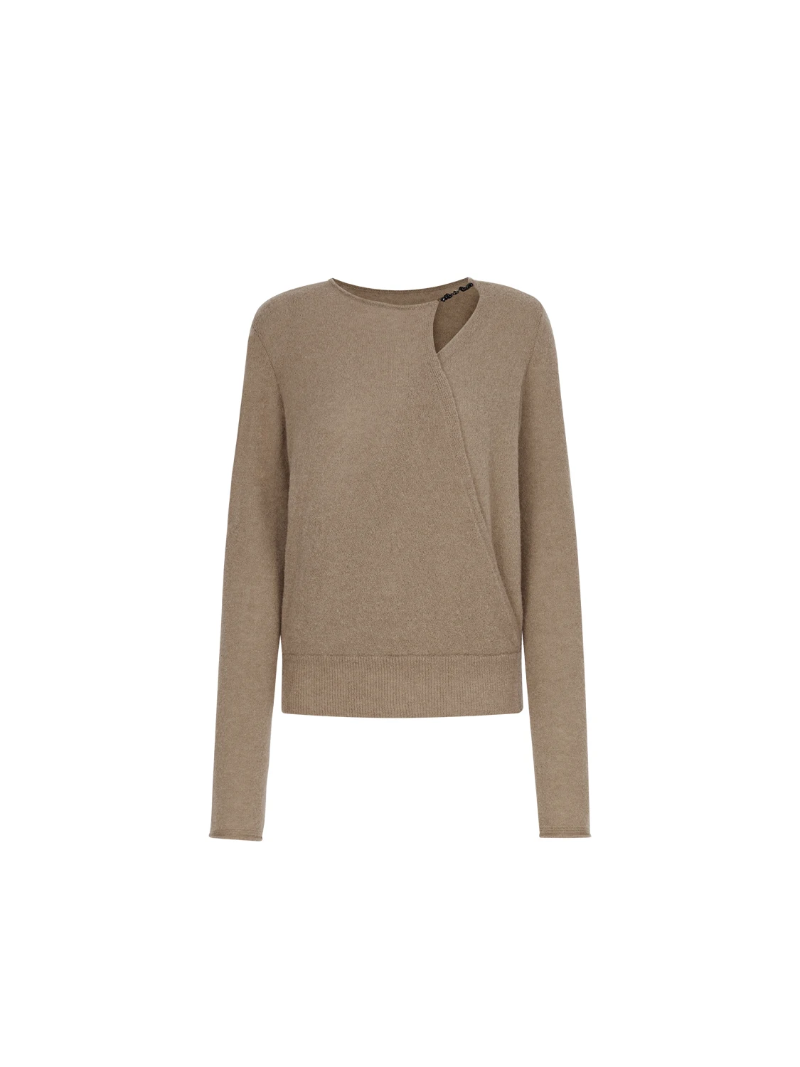 ZhiZhi Winter Women's Casual Knitwear Hollow out Chain Design Mermaid Sle Long Sve Regular Length  Color Sweater