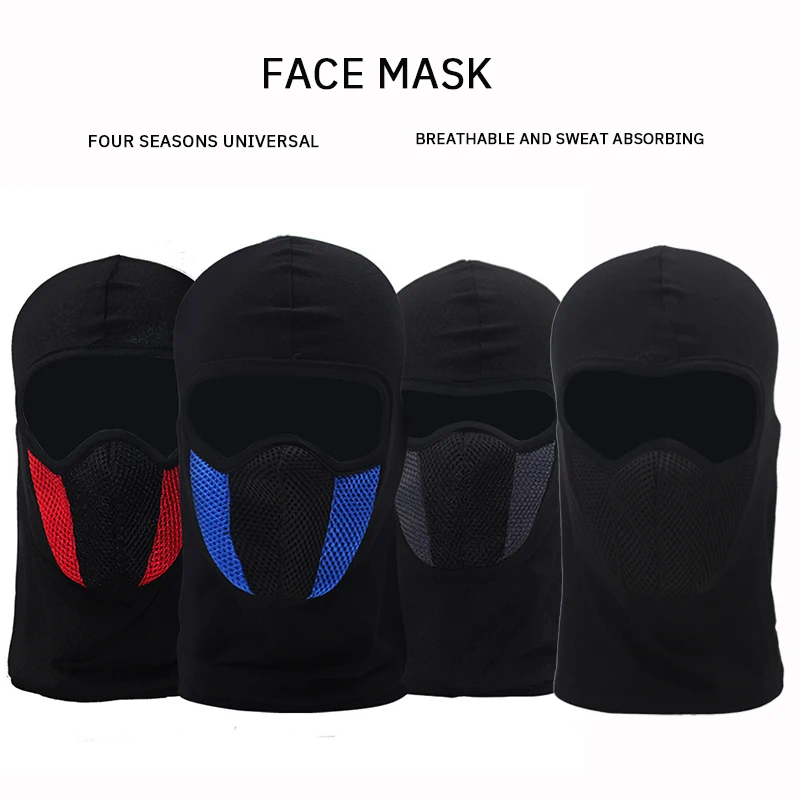 Cycling Mask Breathable and Comfortable Face Protection Headgear Outdoor Sports Sunscreen Masked Headgear Helmet Liner Cap