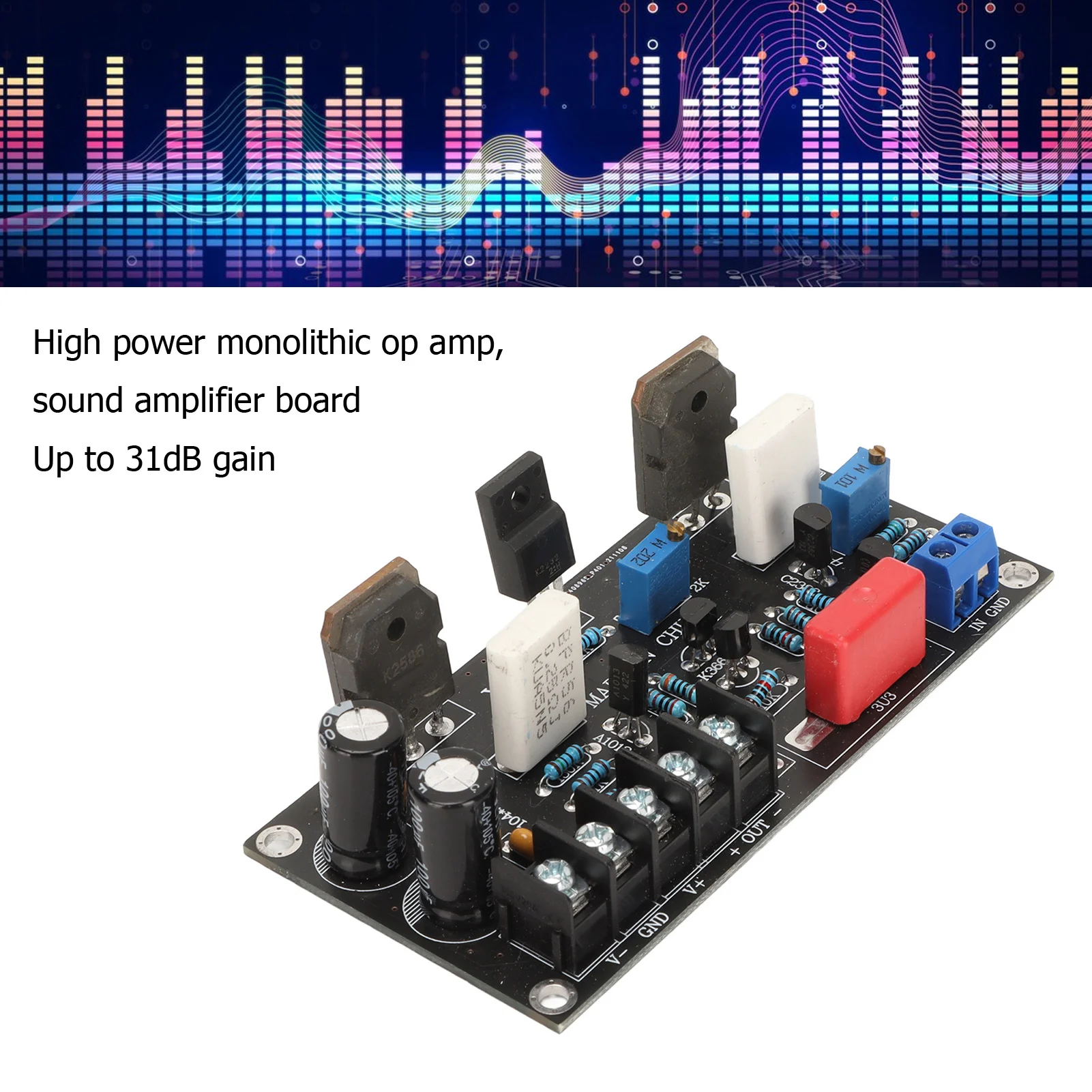 Power Amplifier Board 30W High Gain Audiophile Level FET Amplifier Module For Speaker Transformer Driver Power Amplifier Module