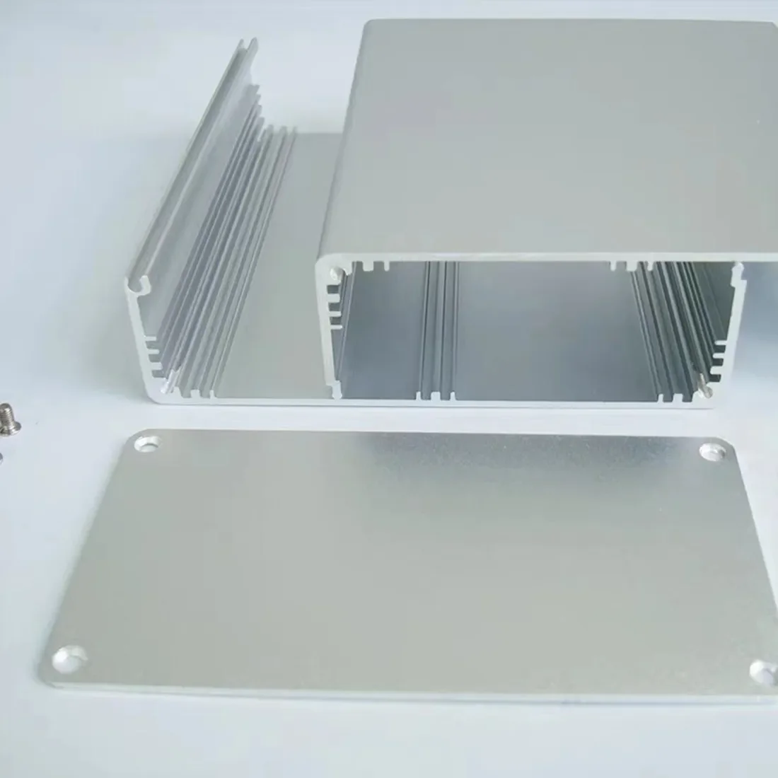 Aluminiowa obudowa 120*63*130/155mm Split Box srebrny/czarny obudowa na urządzenie DIY etui elektroniczne DIY projekt DIY zasilacz