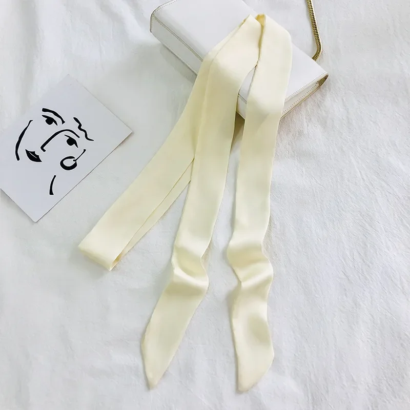 Women's Solid Color Headband Long Hair Scarf, Thin Wristband, Cute Neck Scarf, Women's 5*200CM Fashion Headband Wrap Scarf image 4