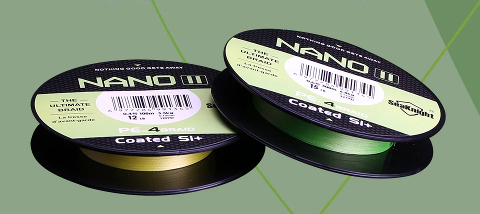 SeaKnight NANO II 4-Strang Geflochtene PE-Angelschnur 100M 300M Ultradünne Salzwasser- & Süßwasserschnur 7-15LB – Detail 15