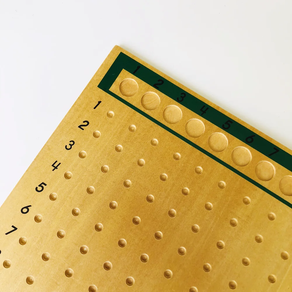Montessori Educational Toys Division Bead Board Wood Math Game for Children Tables of Arithmetic Learning Tools Teaching Aids
