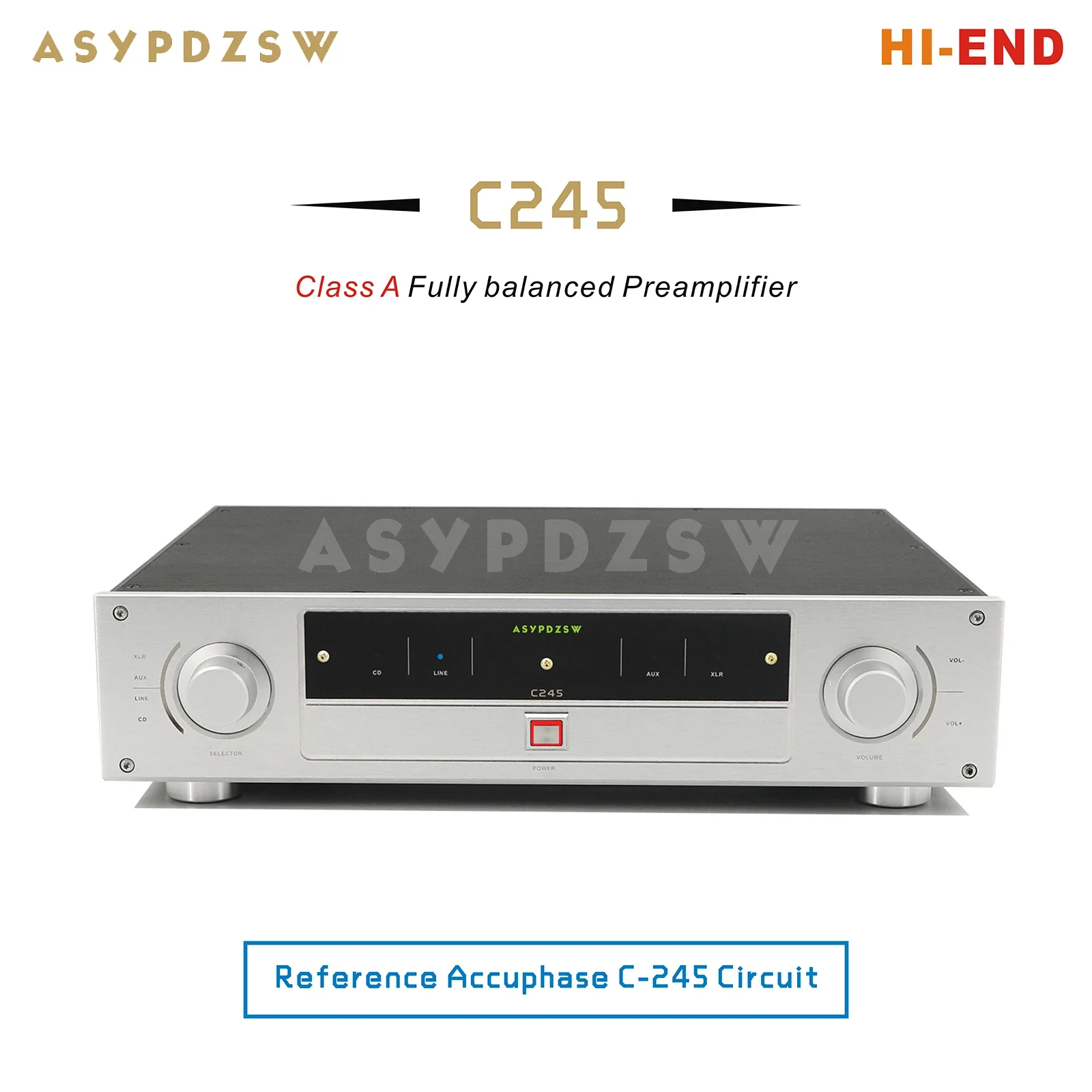 

HI-END C245 Полностью сбалансированный предусилитель класса A Опорная схема Accuphase C-245