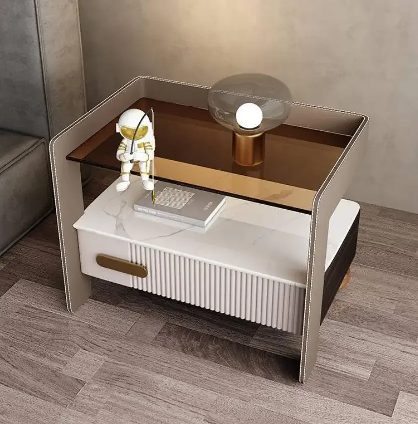 Multifunctional Sense Smart Bedside Table with Wireless USB Charging
