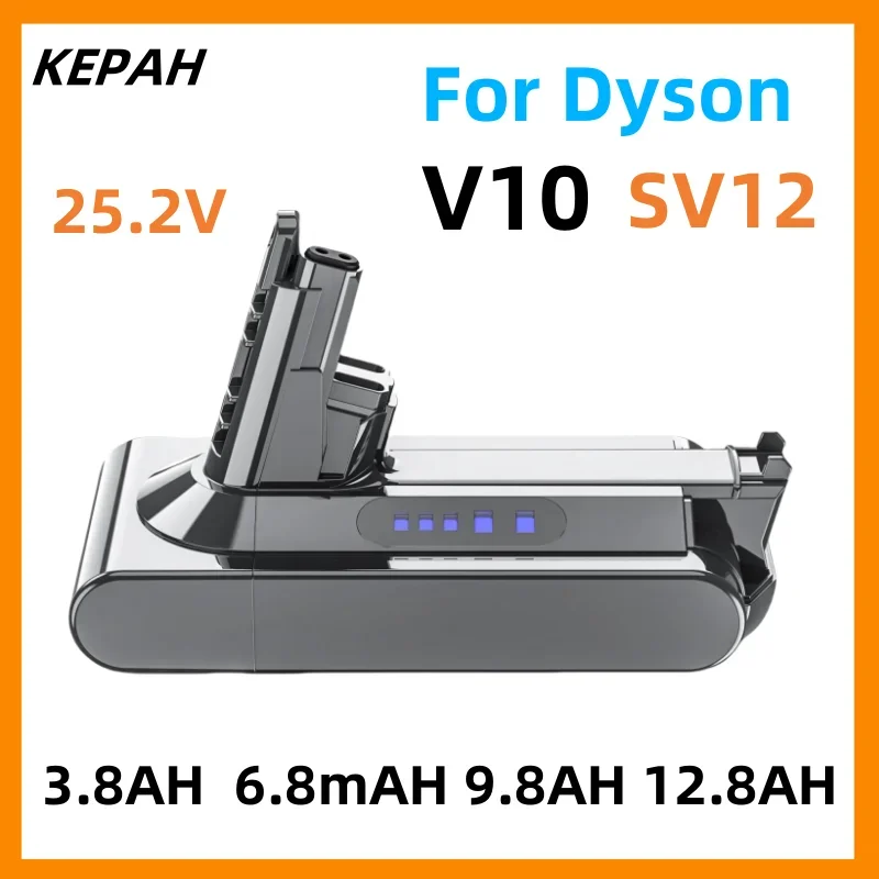 25.2v For Dyson V10 Replacement Battery 25.2V 12800mAh  SV12 V Absolute V10 Fluffy Cyclone V10 Battery Vacuum Cleaner