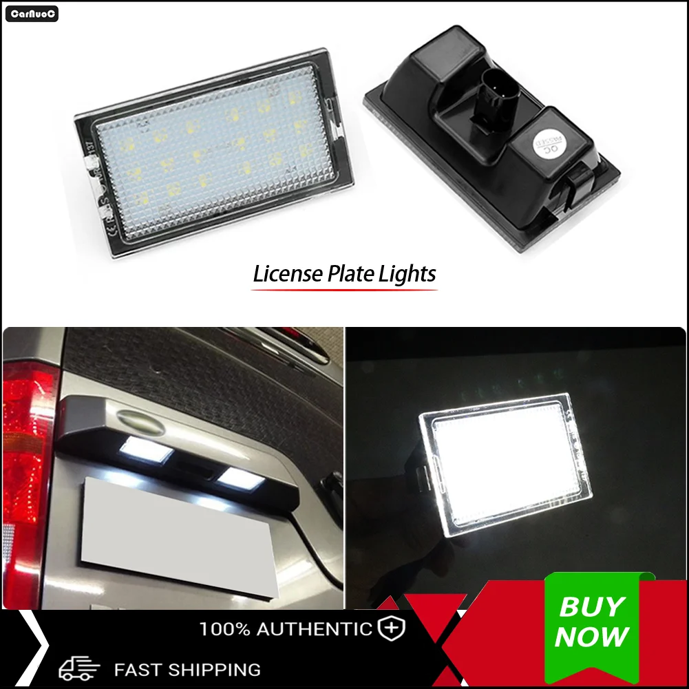 

2Pcs For Land Rover Range Rover Sport Discovery 3 4 Freelander 2 Ultra Bright LED License Plate Lights