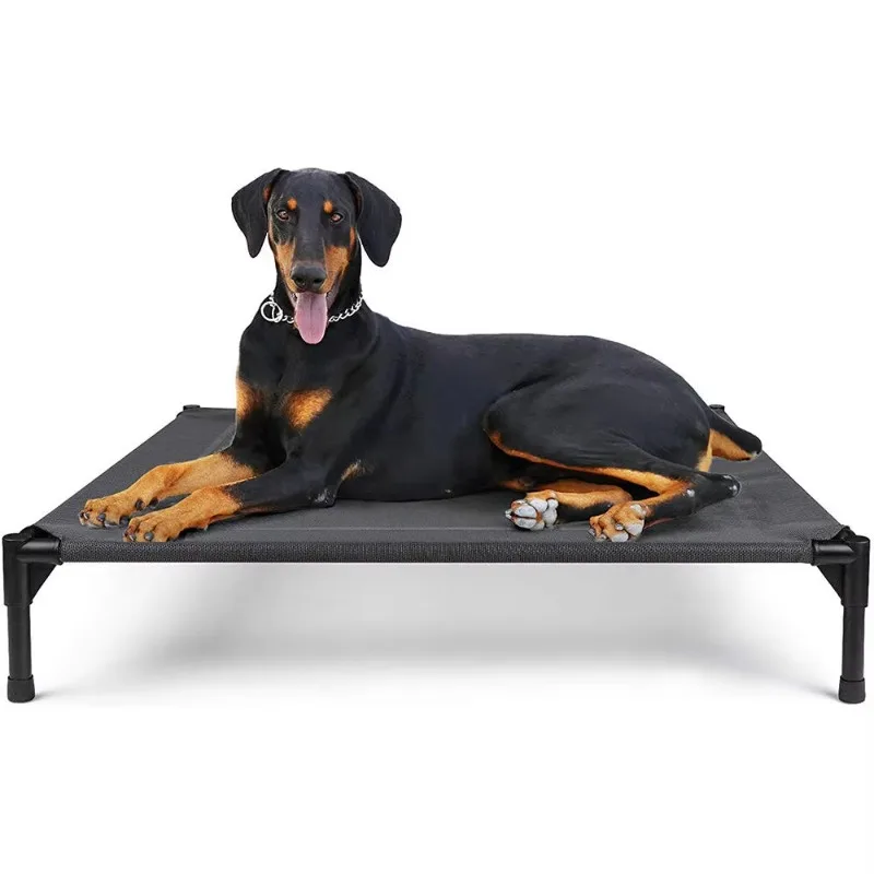 

Outdoor elevated dog bed stainless steel frame large cooling pet bed