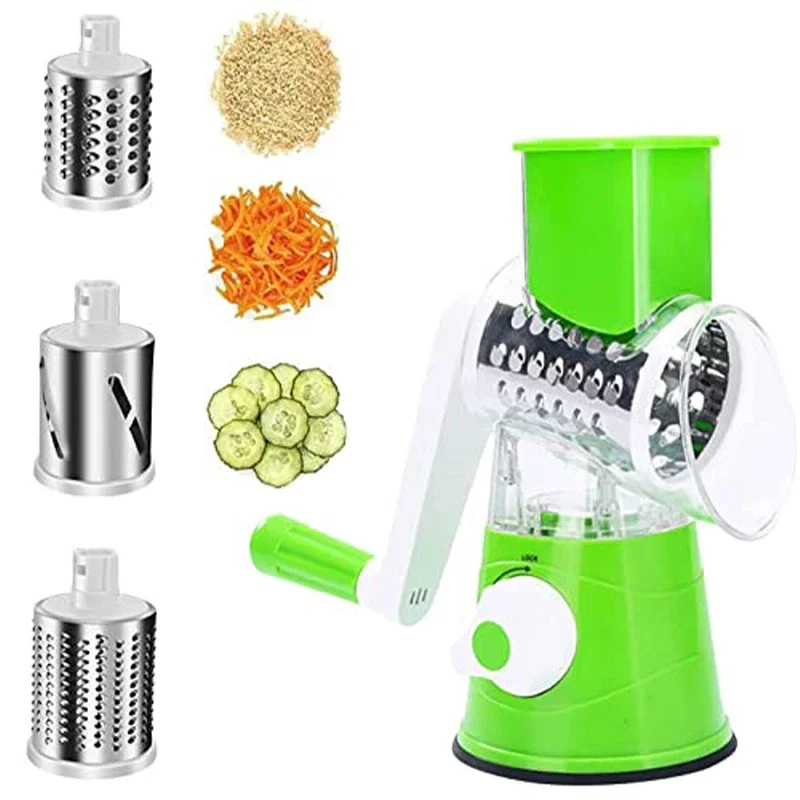 Multifunctional Vegetable  Chopper Cutter  Slicer Vegetables Graters, Shredders, Fruit, Rotary Handle, Not Hurting Hands