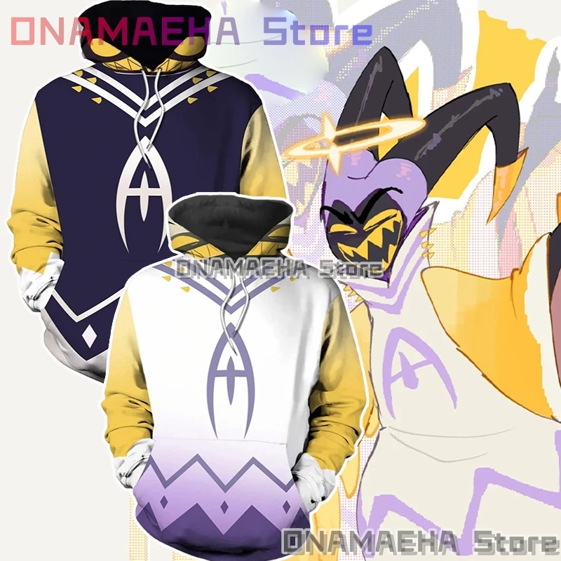 Fiesta Hazbin Cosplay Anime Adam Cosplay Sudadera con capucha estampado 3D uniformes Unisex poliéster Casual prendas de vestir ropa deportiva de otoño