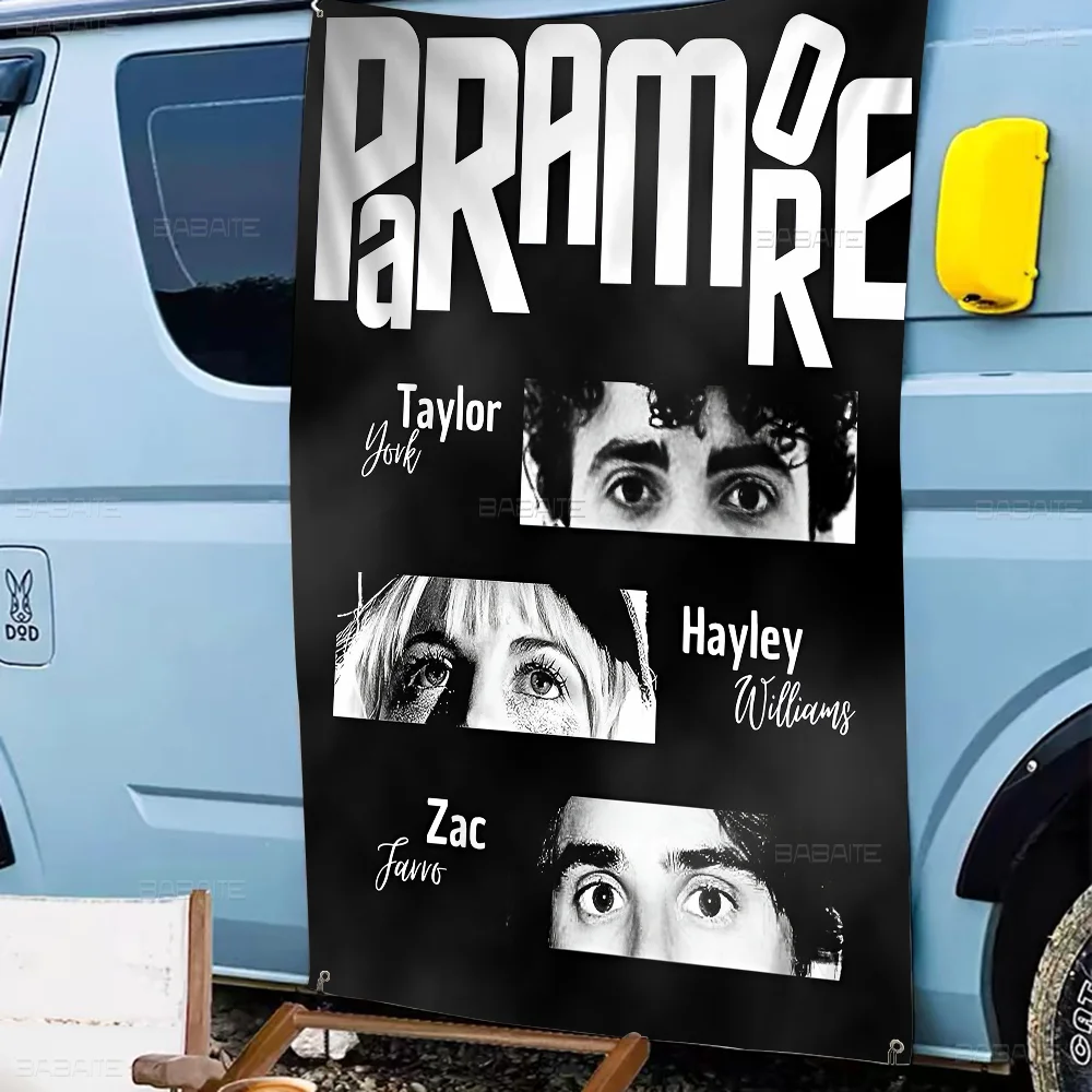 Singer Paramore 2023 Tour Music Album Banner Art Printing Japanese Wall Flag Anime Wall Hanging Home Decor