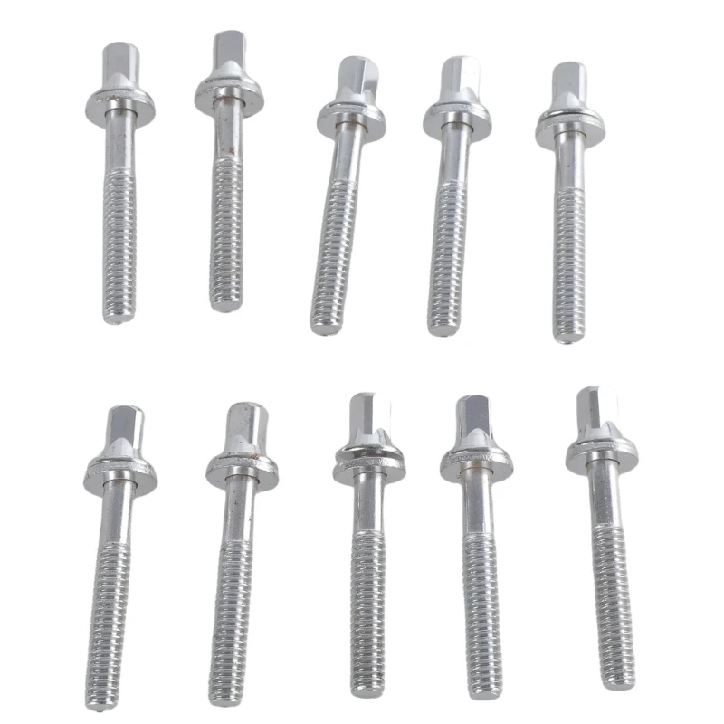 10Pieces Drum Screws Metal Texture Suitable for Musical Instrument Maintenance