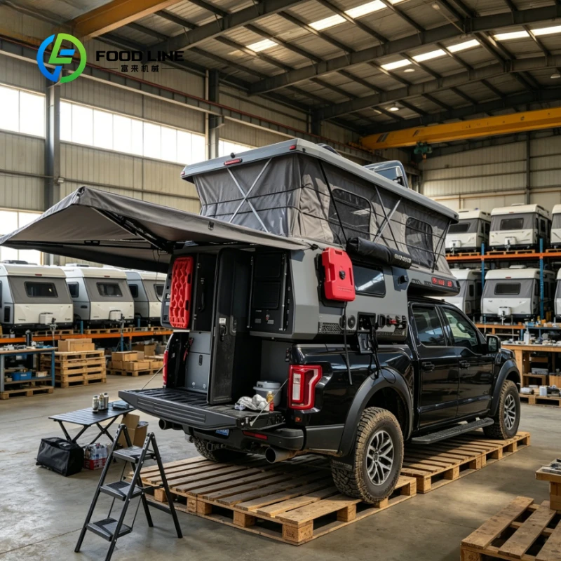 Customized Special-Shaped Lift-Up Roof Top Hard Box, Adjustable Pickup Truck Camping Tent for Summer Outdoor Travel Equipment