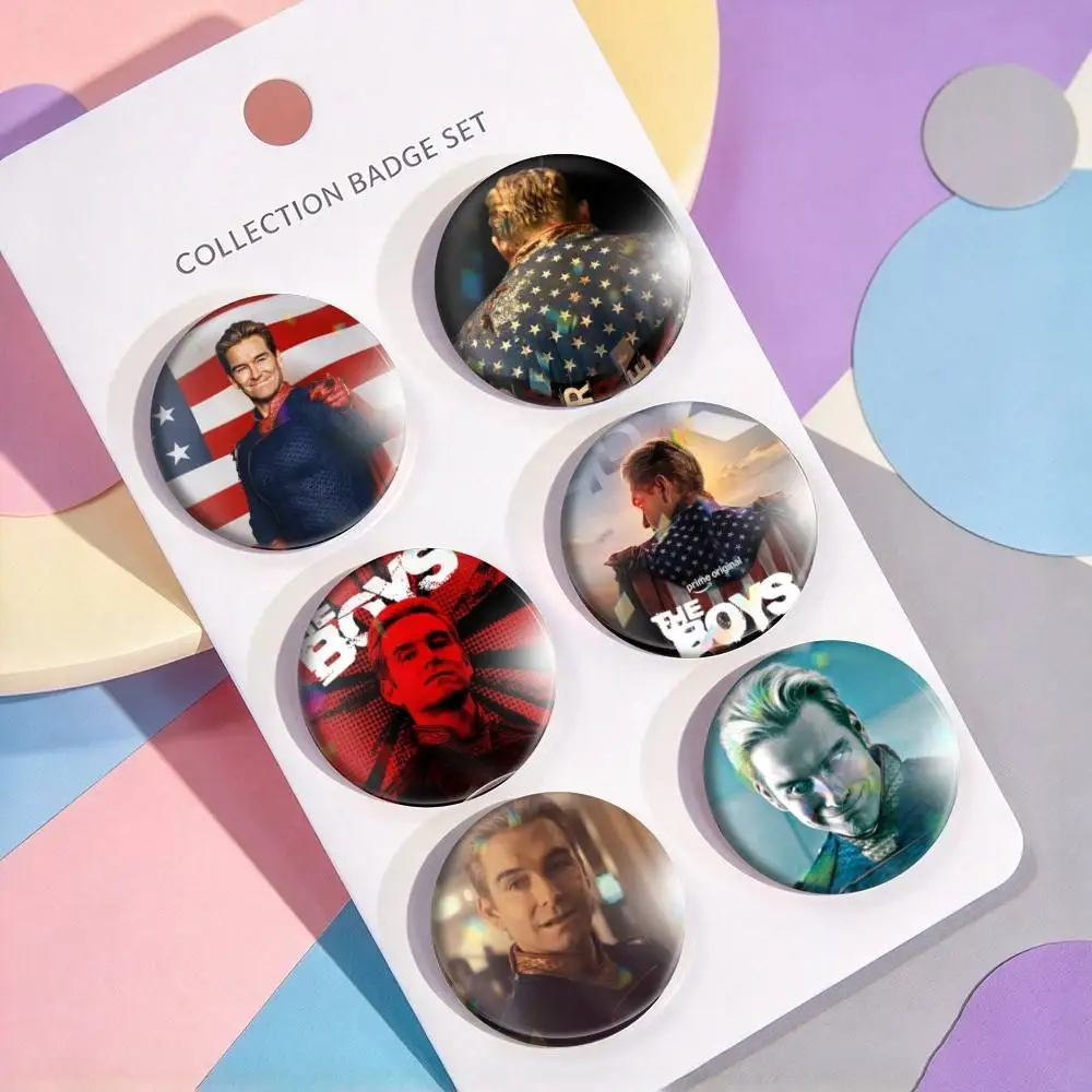 Movie Homelander The Boys-s  25 32 44 58 75mm Badges Personalized Round Brooches Pins Accessory Gift