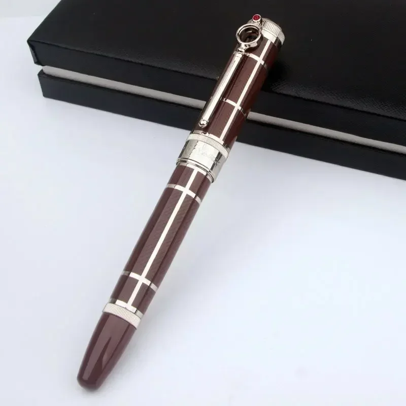 أعلى جودة كلاسيك آرثر عدسة مكبرة تصميم دائري قلم حبر رولربال قلم حبر جاف ترقية هدايا ترويجية صغيرة