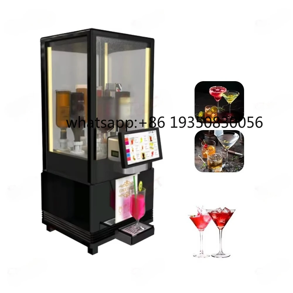 2026-8 Bottle Seats Intelligent Cocktail Maker Freezer Machine Commercial Cooling Cocktail Making in Bar KTV With Payment System