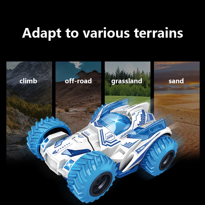 Twist rolling double-sided car off-road vehicle stunt rotation deformation car children's toy car