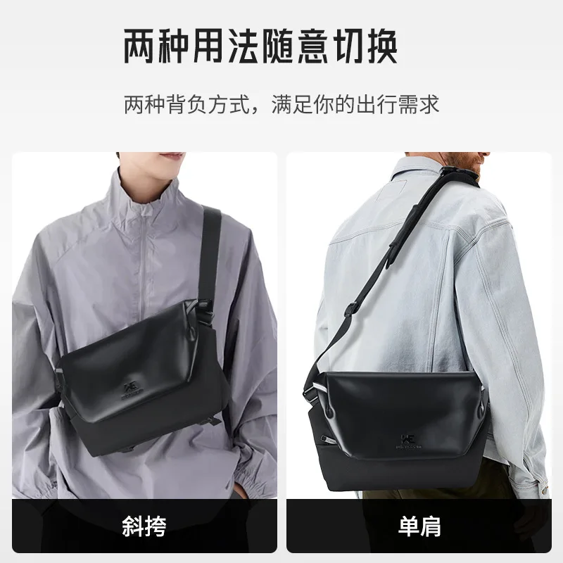 

New Lightweight Men's Crossbody Bag, Utility Style Portable Commuter Shoulder Bag with Multi-Function and Premium Design