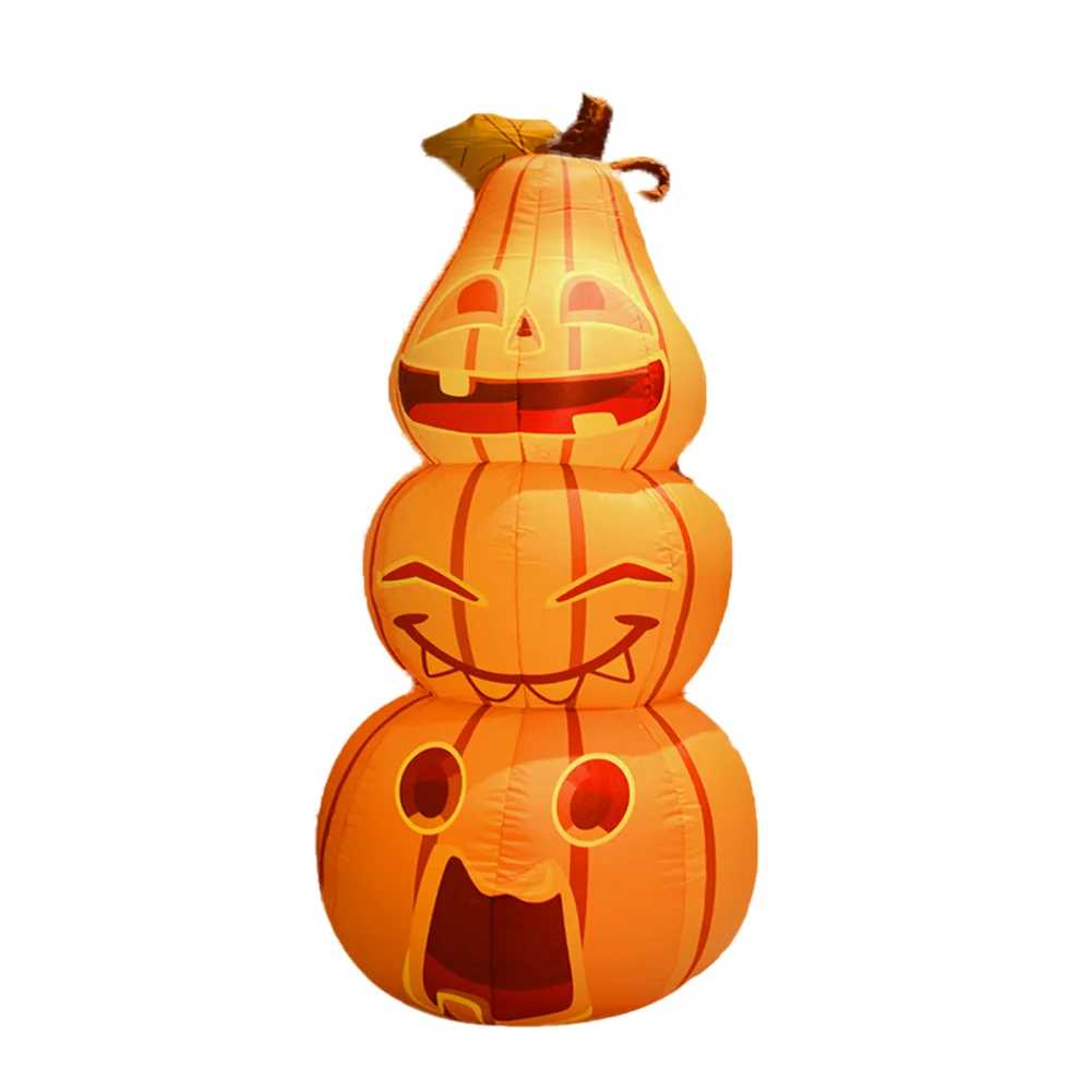 

GOODENY 1PCS 180 CM The Yellow Pumpkin PVC Inflatable Halloween Toys Outdoor Decoration for Adults or Children in Festival Party