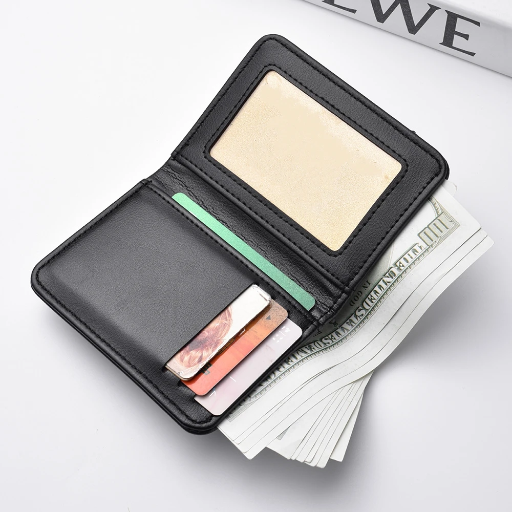 1pc Herren Minimalismus Pu Leder Kreditkarten geldbörse, Herrenmode weichen dünnen ID-Karten halter, schlanke kleine Karten etuis Inhaber – Detail 9