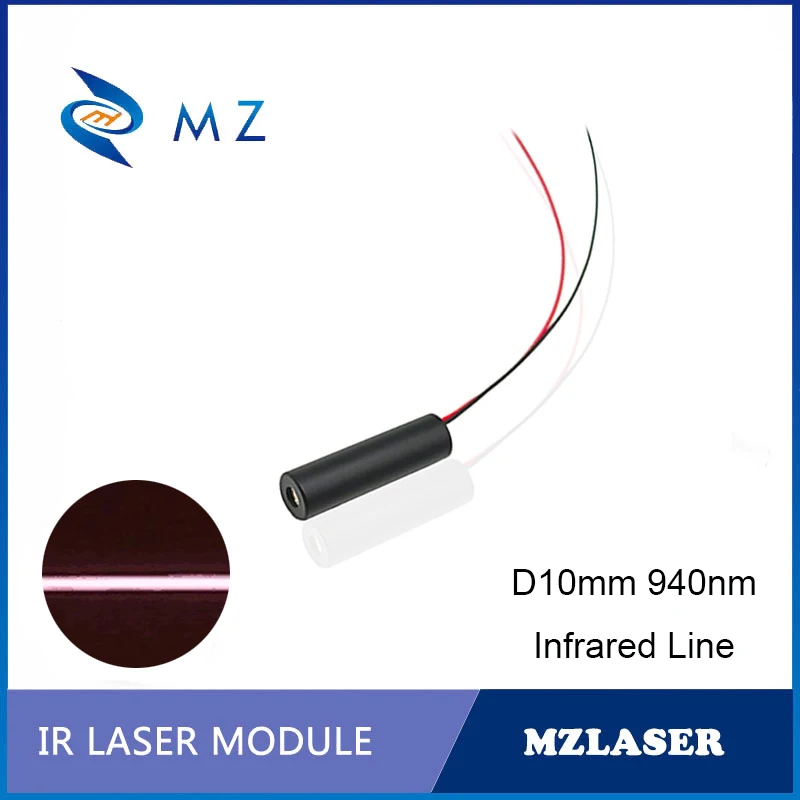 

Hot Selling Compact D10mm 940nm 100mw IR Infrared Line laser Module Invisible Light Industrial Grade Outdoor