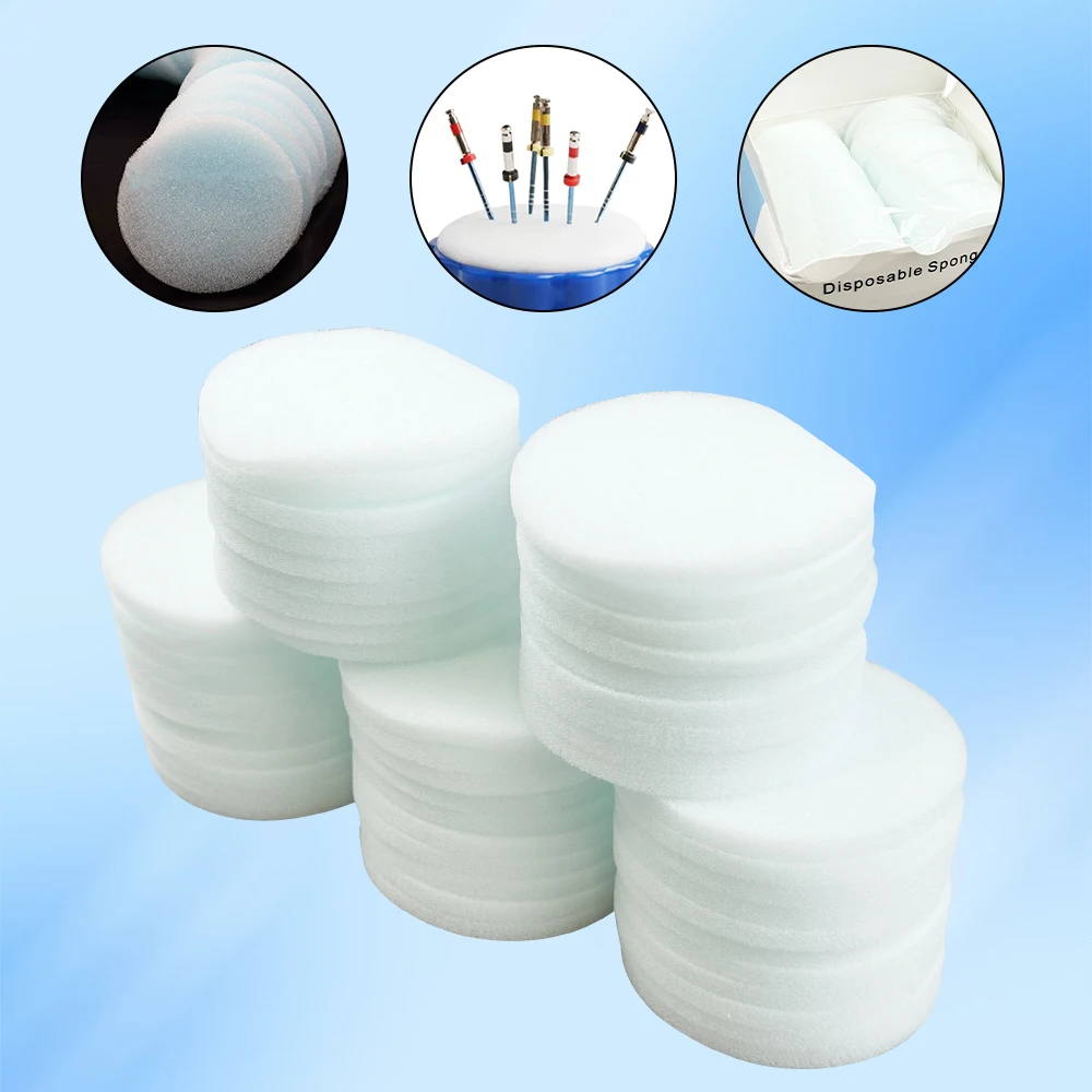 50 قطعة/صندوق تنظيف الأسنان عن طريق الفم الإسفنج منصات المتاح رغوة الإسفنج منصات اللبية ملف أداة المواد الاستهلاكية أداة طب الأسنان الملحقات
