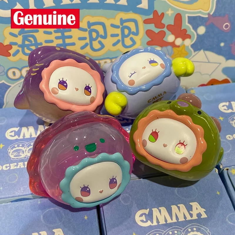

New Genuine Emma Secret Forest Series Blind Box Mystery Box Ocean Bubble Granules Animal Ornament Grain Desktop Decor Xmas Gift